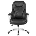 thumbnail image 2 of Costway PU Leather Executive Office Chair High Back Ergonomic Computer Desk Task Black, 2 of 7