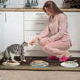 thumbnail image 2 of Coffee Kitchen Rug Set 2 Pieces, Farmhouse Kitchen Sink Rugs and Mats Non Skid Washable Absorbent Microfiber Rustic Kitchen Floor Decor Carpet 17" x 47"+17" x 30" Tapetes para Cocina, 2 of 6