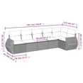 thumbnail image 2 of vidaXL Garden Sofa Set Beige PE rattan Large Modular Garden Sofa Set, 2 of 10