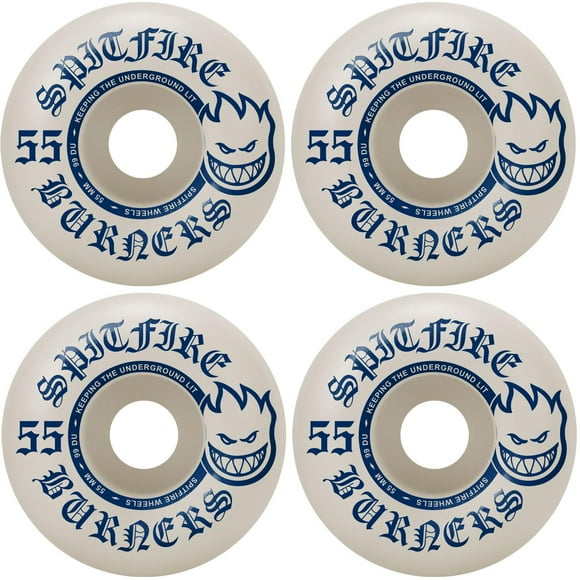 Ruedas de skate Spitfire Burners 55mm 99A blanco/azul