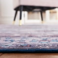 thumbnail image 5 of SAFAVIEH Tucson Lavonne Traditional Machine Washable Runner, 2'6" x 8', Aqua/Pink, 5 of 9