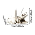 thumbnail image 3 of Dinosaur Skull Aquarium Decoration Fish Tank Decor Hideaway for Fish Natural Look Fun Underwater Environment Cave Ornament for Reptile Tank Terrarium, 3 of 7
