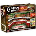 thumbnail image 2 of The Spicy Shelf Deluxe, 1 Set of 2 Shelves Spice Rack Organizer, Plastic, White, 2 of 10