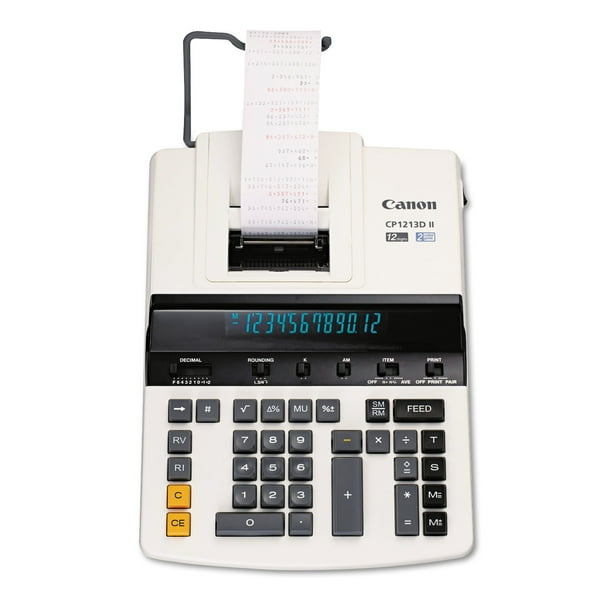 Canon CP1213DII HeavyDuty Printing Calculator, Black/Red Print, 4.8