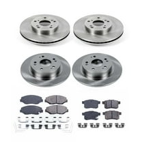 Ultimate Brakes Front and Rear Ceramic Brake Pad and Rotor Kit with Hardware WM81085