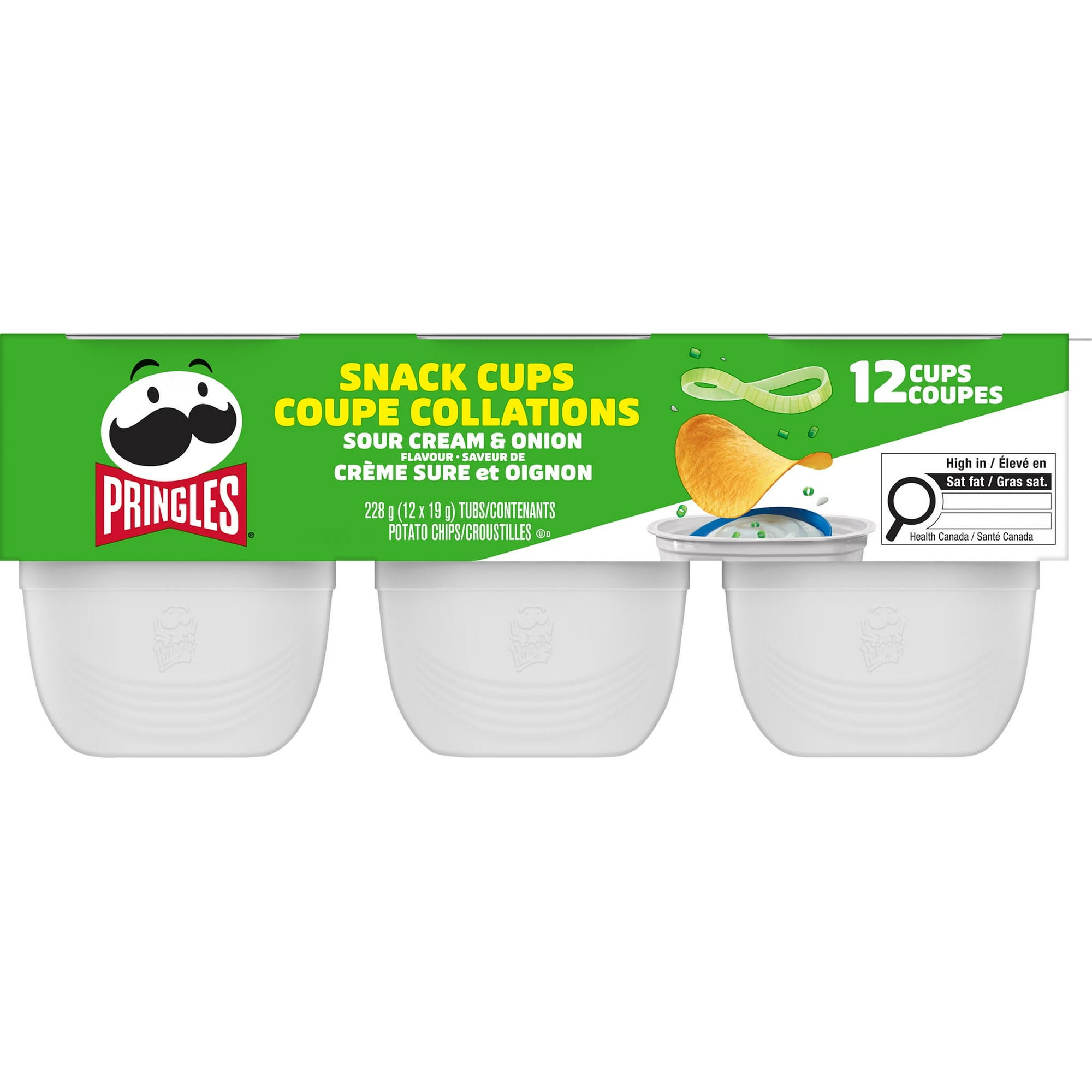 Pringles Snack Stacks Sour Cream & Onion Flavour Potato Chips