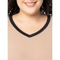 thumbnail image 5 of Fruit of the Loom Women's Soft & Breathable V-Neck Short Sleeve Top & Pajama Pant Set, Sizes S-4X, 5 of 10