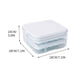 thumbnail image 3 of Fiudx Caja para Hacer Hielo, Bandeja de Hielo de Liberación Rápida, Diseño Flexible, Apilable, Fácil de Desmoldar, Sin Bpa, Ahorra Espacio, Limpieza Fácil, Barra para El Hogar, Tamaño 18 X 18 X 10 Cm, 3 of 3
