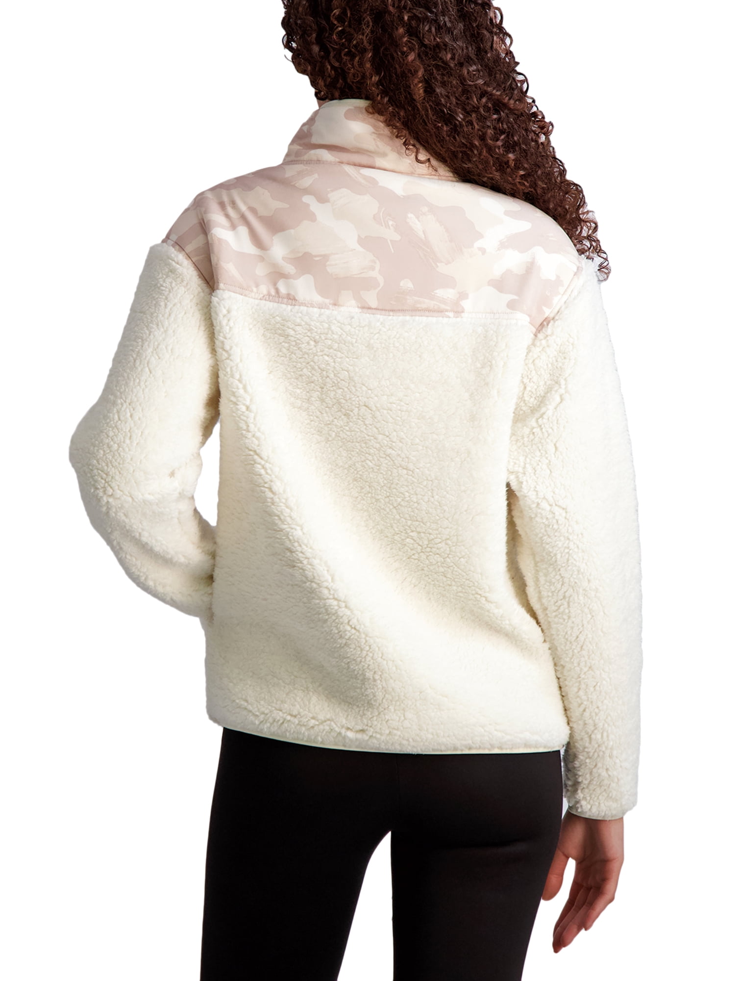Reebok Women's Super Soft Gravity Sherpa Jacket with Pockets