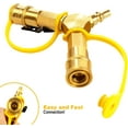 thumbnail image 6 of 1/4" RV Propane Quick Connect Y Splitter Adapter with Shutoff Valve for RV Trailer and Quick Connect Propane Hose Connect to Motorhome Tabletop Grill, 2 Way 1/4 inch Quick Disconnect Kit, 6 of 7