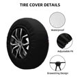 thumbnail image 2 of Goofa Urban Mechanical Dragon Pattern Universal Tire Cover for Jeep, SUV, Truck, and Trailer – Waterproof, UV-Resistant,Easy to Install, Fits 14"-17" Tires-14 inch, 2 of 6