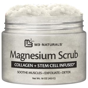 M3 Naturals Magnesium Dead Sea Salt Body Scrub, 16 oz