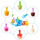 thumbnail image 4 of Molde para mini paletas de silicona para niños de 7 cámaras Molde para paletas de helado (azul), molde para paletas de bebé con palitos de colores, rechinar los dientes de los niños y caja de hielo a, 4 of 5