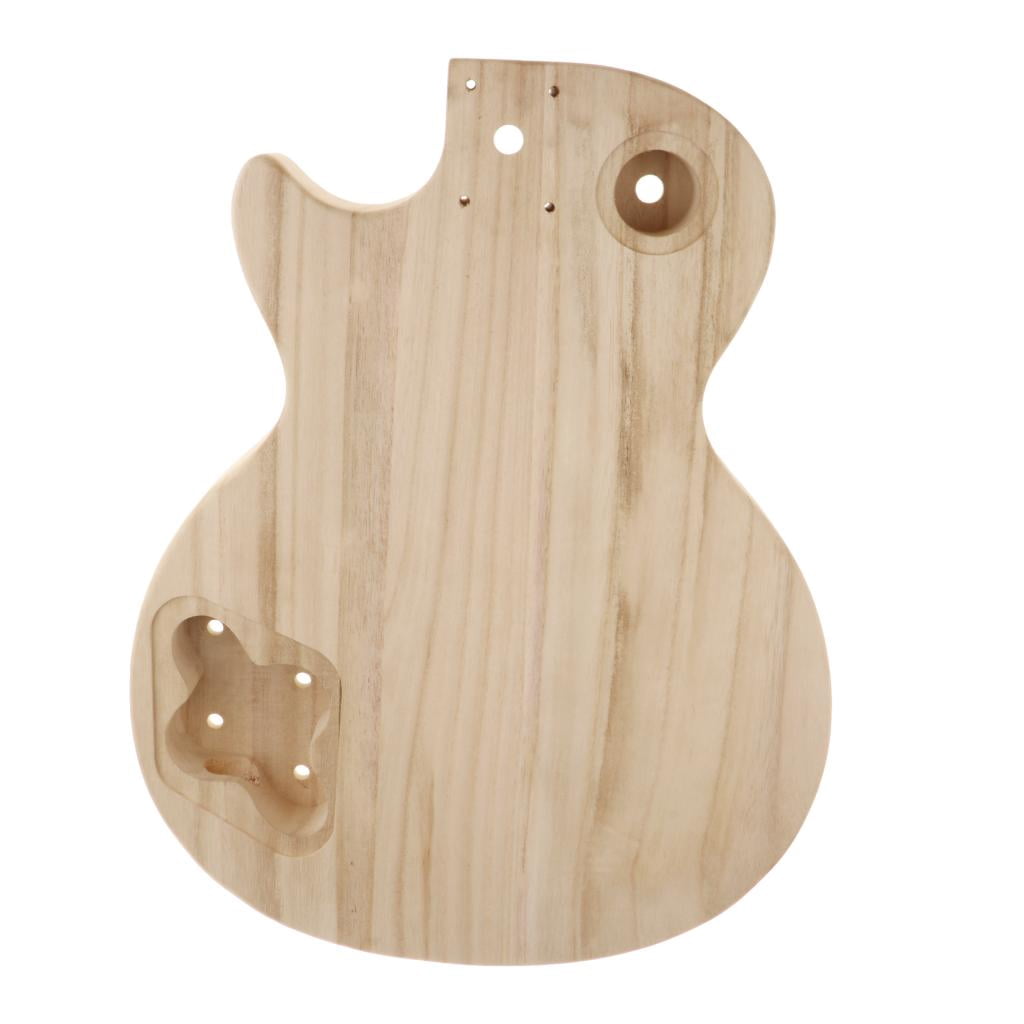 Unfinished Electric Guitar Hollow Maple Guitar Body Barrel Blank Suitable for DIY ST Guitar Parts, Perfect for Customizing