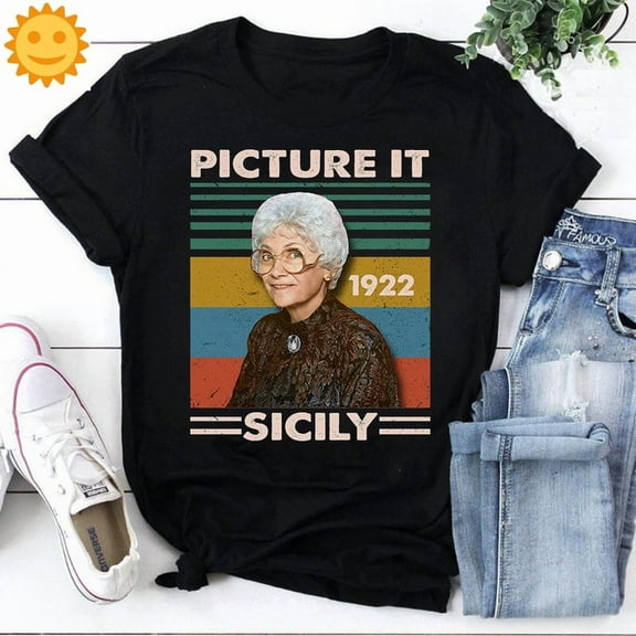 Picture It Sicily 1922 Sophia Petrillo Vintage T-Shirt, Sophia Petrillo Shirt, The Golden Girls Shirt, Sophia Shirt, 80s Movie Shirt