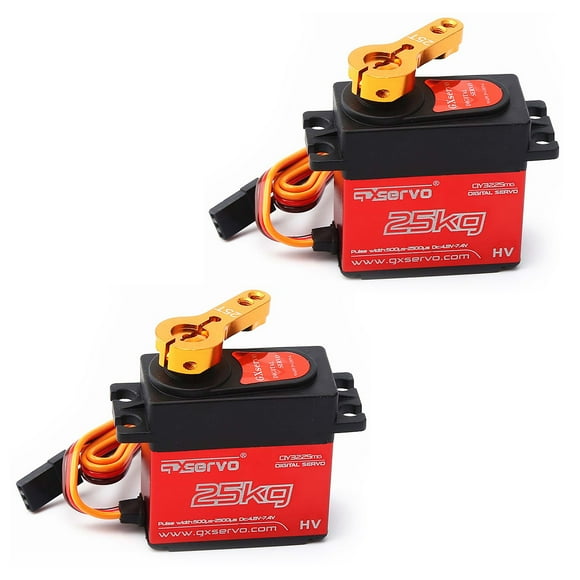 2pcs DSSERVO DS3225 Digital Servo 25KG Metal Gear High Torque Waterproof for 1/10 1/12 RC Car Traxxas HSP Car Boat Helicopter Robot Airplane