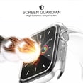 thumbnail image 3 of Case Compatible with Apple Watch Series 3 Series 2 Series 1 42mm, Hard PC All-Around Protective Cover with Tempered HD Glass Screen Protector Scratch Resistant Slim & Durable, 2Pack, 3 of 5
