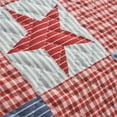 thumbnail image 3 of JML Navy & Red Star Polyester Quilt, Queen - Breathable, 3 of 6