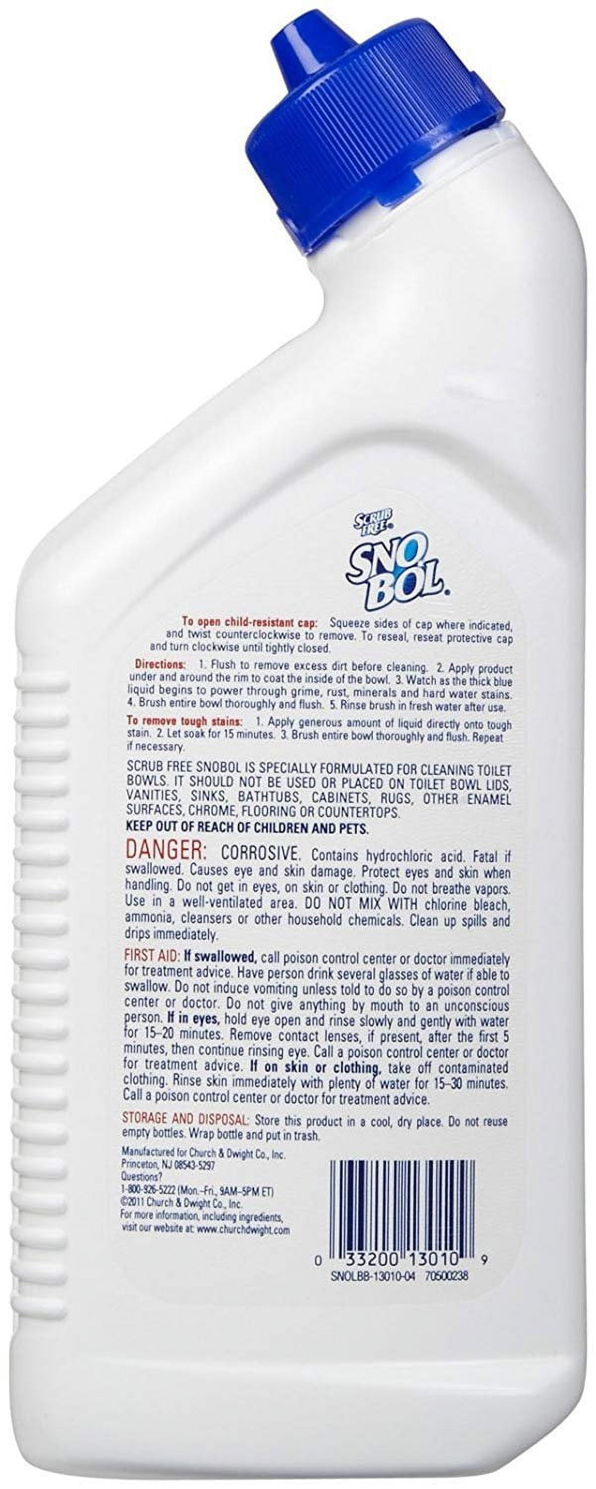 Brillo SnoBol Toilet Cleaner - (12) 24 Oz Liquid - UnoClean