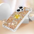 thumbnail image 4 of Funda para Xiaomi Redmi Note 13 Pro Plus 5G con Brillo Líquido Flotante, Purpurina, Parachoques y Anillo Giratorio Soporte, 4 of 5