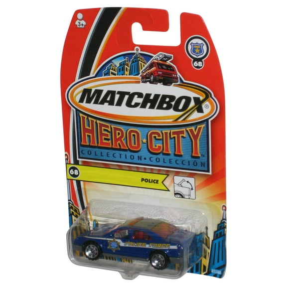 Matchbox Hero City Collection (2003) Police Blue Toy Car #68
