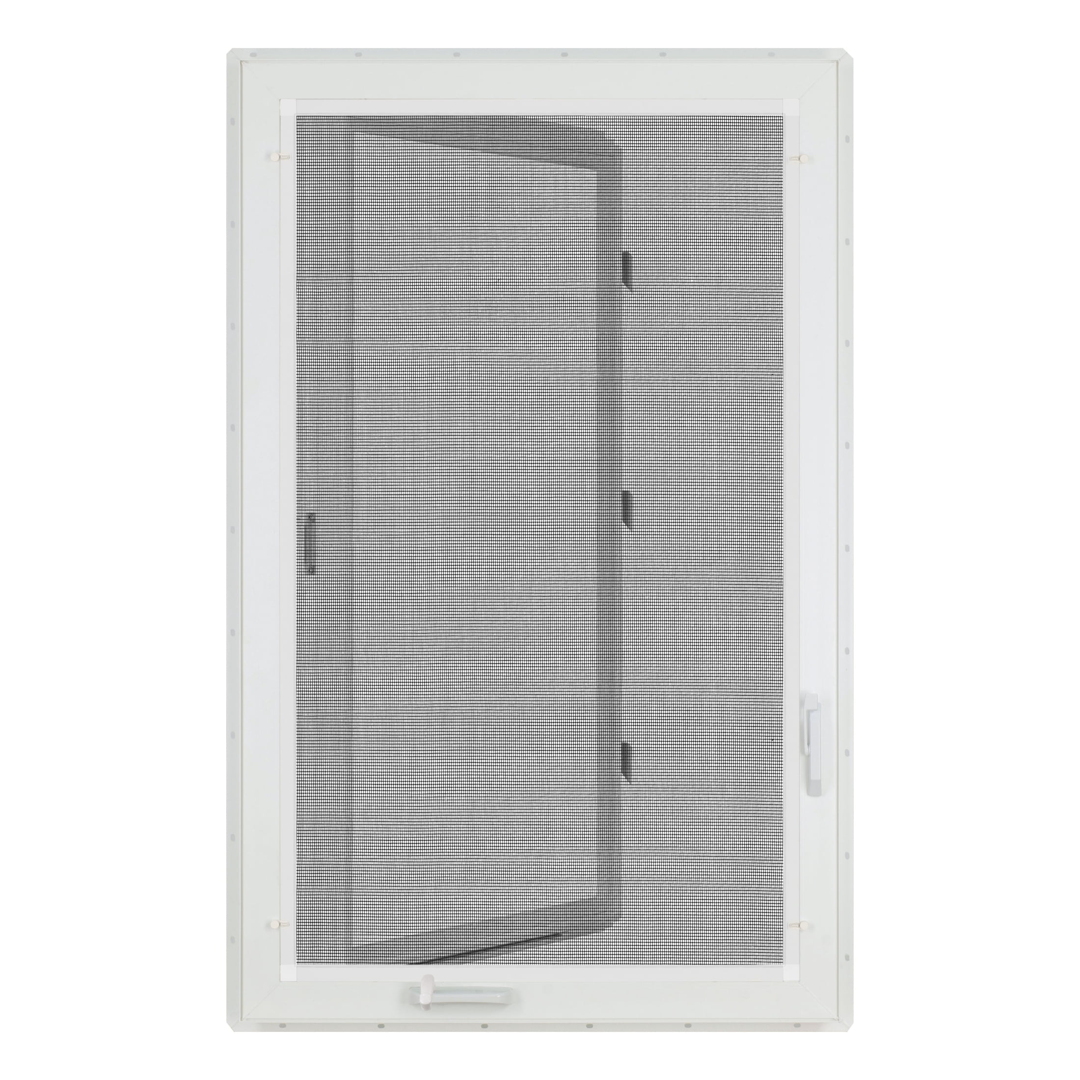 28 in. x 48 in. White Vinyl Double-Pane Insulated Left-Hand Casement Window with Screen