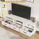thumbnail image 5 of 70-Inch Mid-Century Moderno TV Soporte para 75-Inch TVs Blanco Entertainment Center con Almacenamiento Cajón y Abierto Shelves para Living Sala, 5 of 7