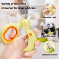 thumbnail image 2 of Cortaúñas para mascotas, cortaúñas para gatos con luz LED, evita cortar demasiado las uñas de gato para gatos de interior, apto para perros y gatos pequeños (verde), 2 of 5