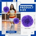 thumbnail image 2 of Pompons Cheerleader 24 Pack Sports Danse Cheering Plastique Métallique Pompons pour Enfants Adultes-Style Ring, 2 of 6