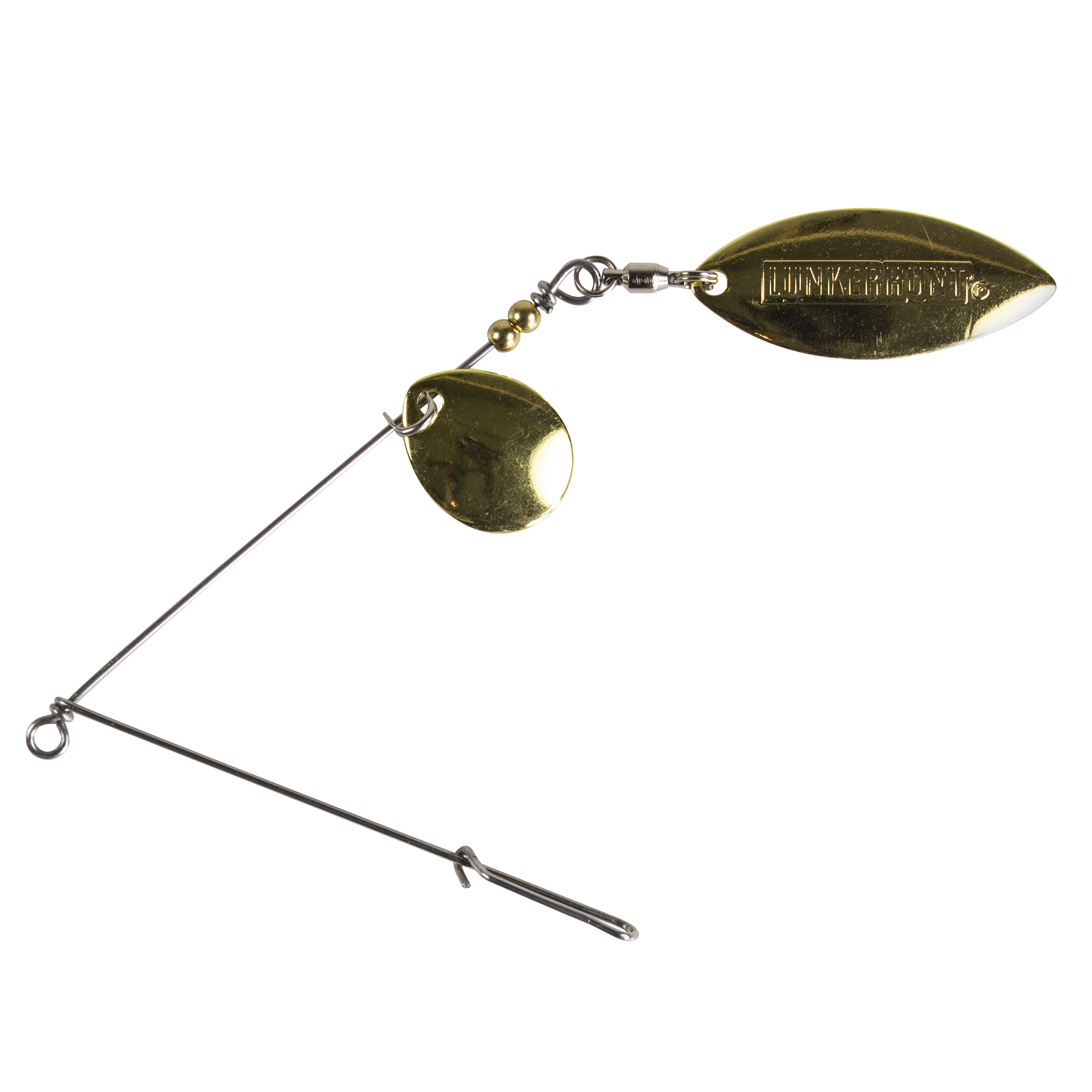 Lunkerhunt Willow Leaf Blade Wire Arm Pkg - Gold and Silver,4.75in,Fishing Rigs,Fishing Lures
