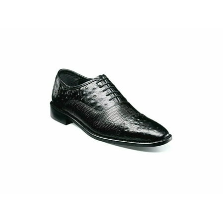 

Stacy Adams Rodano Leather sole Lizard Cap Toe Oxford Shoes Black 25527-001