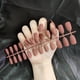 thumbnail image 2 of 24 Piezas DIY Salvador Ballet Mujeres Uñas Postizas Cubierta de Puntas para Salón de Uñas Piel profunda, 2 of 4