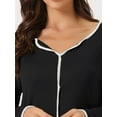 thumbnail image 4 of DARING DIVA Women's Long Sleeve Pullover Pajamas Sets XL Black, 4 of 6