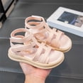 thumbnail image 5 of HGIEYS Girls Summer Sandals, Hollow Breathable Bow Decor Closed Toe Shoes, Anti- Soft Sole Hook and Loop Casual Beach Sandals for Toddler Big Kids Girls 6.5-7 Years, 5 of 5