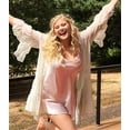 thumbnail image 3 of Women Sleepwear Satin Nightgown Mini Slip Chemise Short Nightwear Pink XXL, 3 of 7