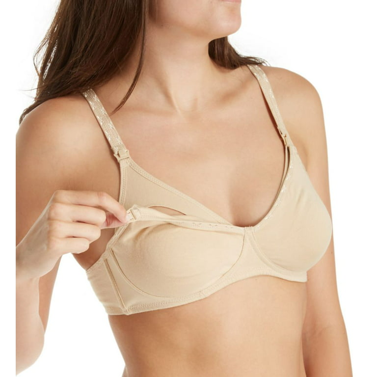 Maternity Full-Figure Essential Wire-free Nursing Bra--Up to Size 40G