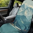 thumbnail image 3 of Bulopur Retro Front Car Seat Cover Towel for Men Mountain Foldable Car Seat Protector with Storage Bag for Hiking Decorative Athletic Towel Fit SUV Sedan Truck 1pcs, 3 of 8