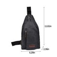 thumbnail image 4 of mtvxesu Over the Shoulder Bags for Women, Canvas Sling Bag Small Crossbody Backpack Hiking Daypack Rucksack for Men Women Outdoor Cycling Travel Travel Tote Bags Work Limited Time Offer, 4 of 9
