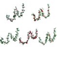 thumbnail image 2 of 2.2m Seda Artificial Rosa Guirnalda Flor Vid Rosa Ratán Boda Hogar Fiesta Decoración Hoja Decoración kenally JJ17275-01, 2 of 6
