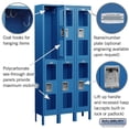 thumbnail image 4 of 12" Wide Double Tier See-Through Metal Locker - 3 Wide - 6 Feet High - 12 Inches Deep - Blue - Assembled, 4 of 4