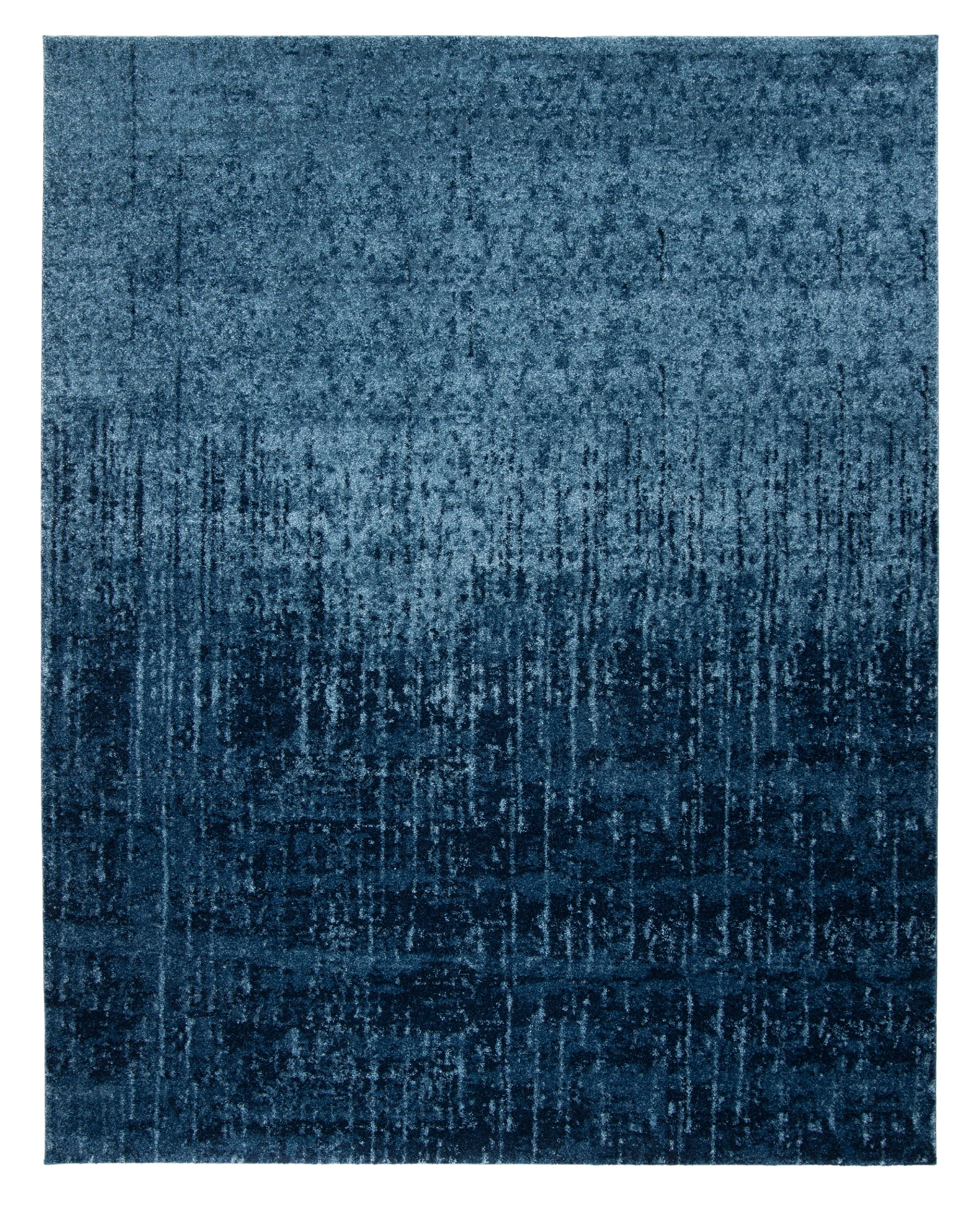 SAFAVIEH Retro Elsie Abstract Area Rug, Light Blue/Blue, 10' x 14'