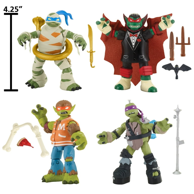 IZUMONSTER TMNT MUTANT NINJA TURTLES セット Teenage Mutant Ninja Turtles Monster Mutant Figures Soft Bundle 4