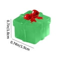thumbnail image 3 of Latrodar Christmas Mini Resin Gift Box 12 PCS Light up Wrapping Ornaments Decor with Bow 6 Colors Elegant Handicraft Box 0.7x0.74in for Xmas Gifts Party Supplies Green, 3 of 5