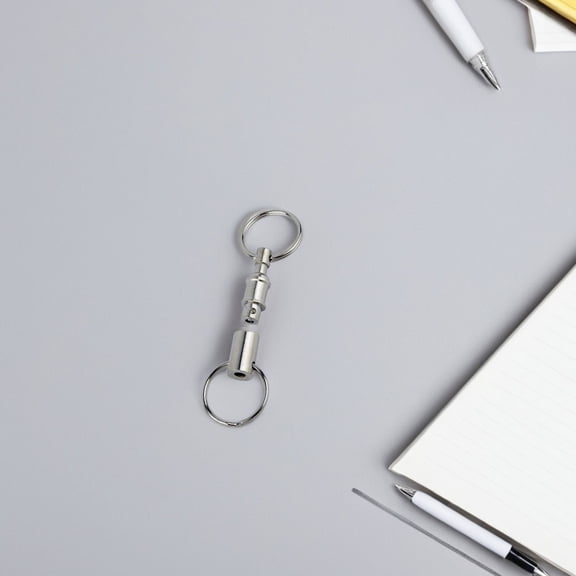 WHAMVOX Separate Quick Release Key Ring Men and Women 8.00X2.50X1.00CM Silver