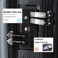 thumbnail image 3 of Costway 20" Front Pocket Carry On Luggage Business Trolley Suitcase w/Double TSA Locks, 3 of 10