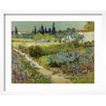 thumbnail image 2 of Art.com Vue De Jardin Fleuri Avec Chemin (Flowering Garden with Path) Peinture De Vincent Van Gogh (1853- Giclee Print by Vincent van Gogh, White Frame Wall Art, 21" x 17", 2 of 4