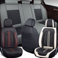 For TOYOTA Full Nappa Leather Car Seat Cover 5Sit Front Rear Full Set