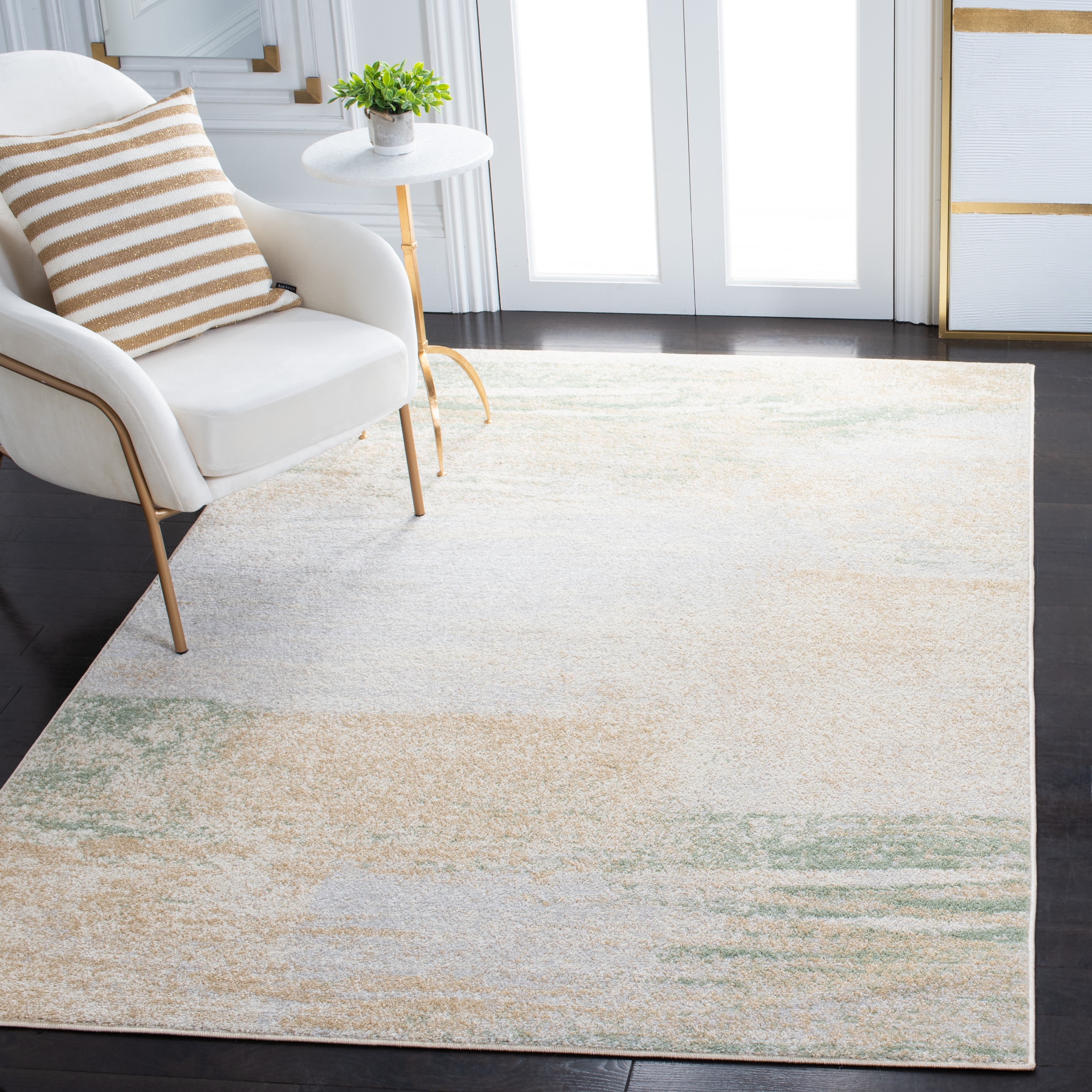 Safavieh Adirondack Rudyard Abstract Ombre Area Rug, Ivory/Gold, 6' x 8'