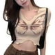 thumbnail image 1 of Camiseta ajustada con cuello en V, camiseta con cuello en V para mujer, camiseta de manga corta con cuello en V, camiseta corta con cuello en V para mujer, integración sin costuras, 1 of 14
