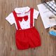 thumbnail image 5 of Gibobby Blusa Termica Mujer Trajes para niños pequeños Bebé corto + Ropa Manga Niños Pantalones Bebé 2PCS Conjunto Niños Trajes y conjunto（Rojo， 12 Meses), 5 of 5